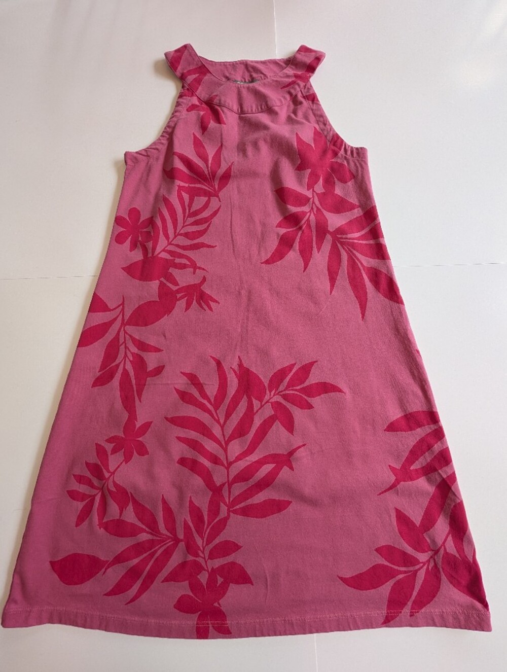 Natural Reflections Cotton Blend Knit Sundress, Size Small, Red And Pink